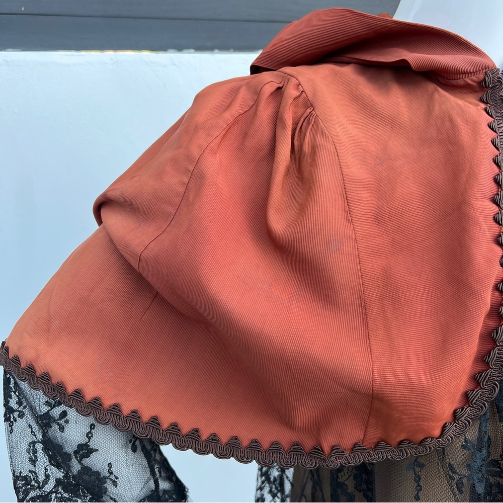 VTG Movie Costume Burnt Orange Hooded Capulet - Picture 16 of 16